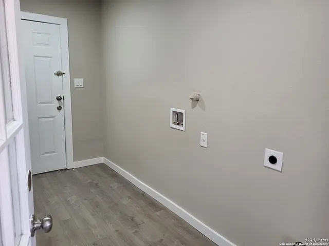 wooden floor in a bathroom