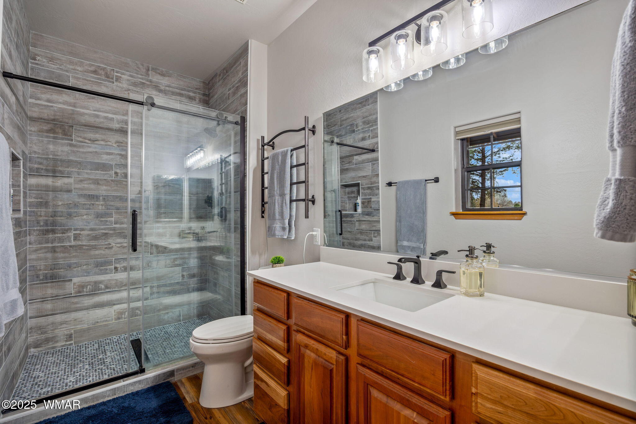 2296 Bison Rnch Trail Overgaard, AZ 85933 - Photo 20 of 49 CUSTOM TILE SHOWER AND A TOWEL HEATER!