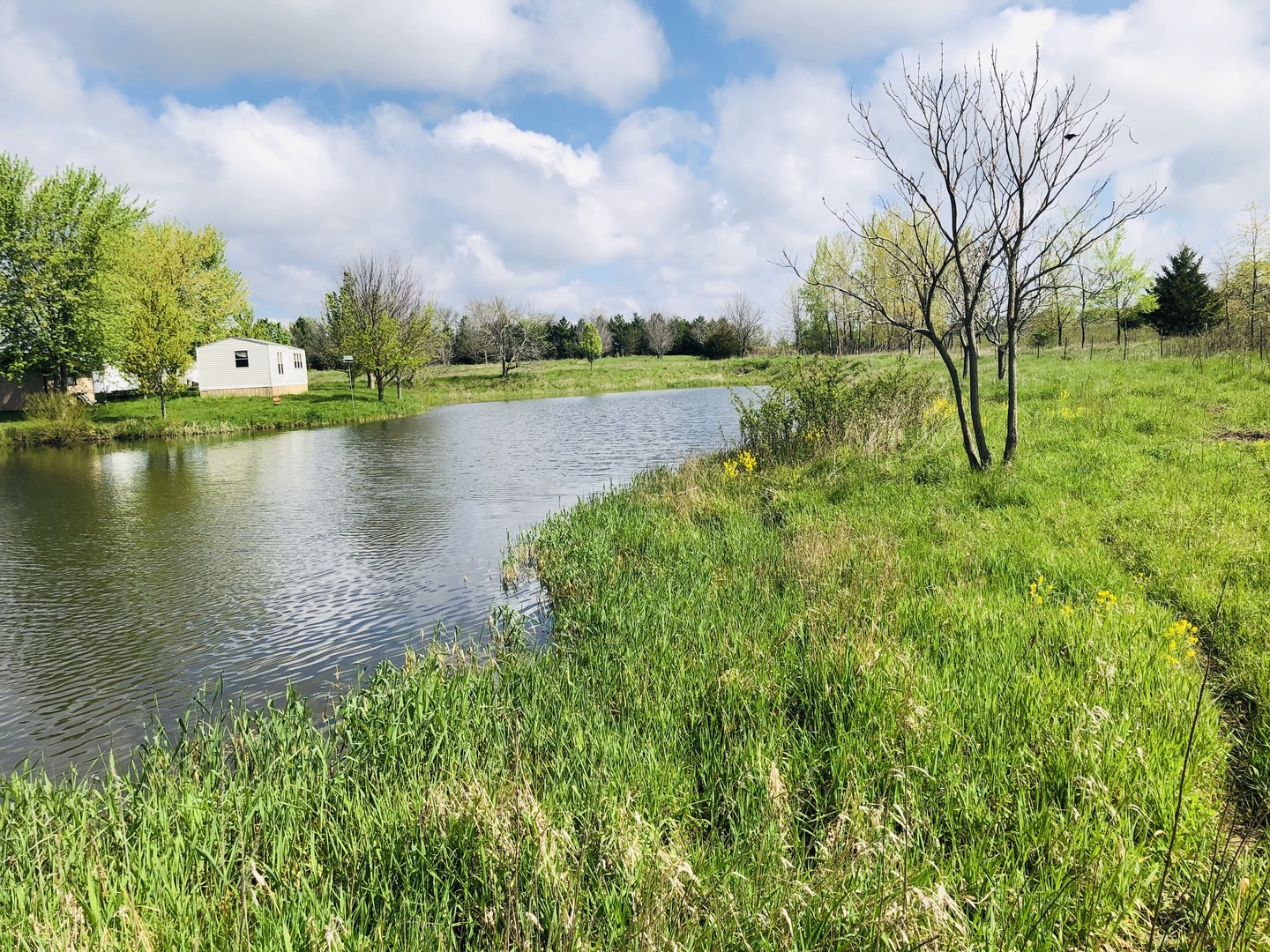 5200 Seven Hills Road Clinton, IL 61727 - Photo 14 of 19 a view of a lake with a house in the background