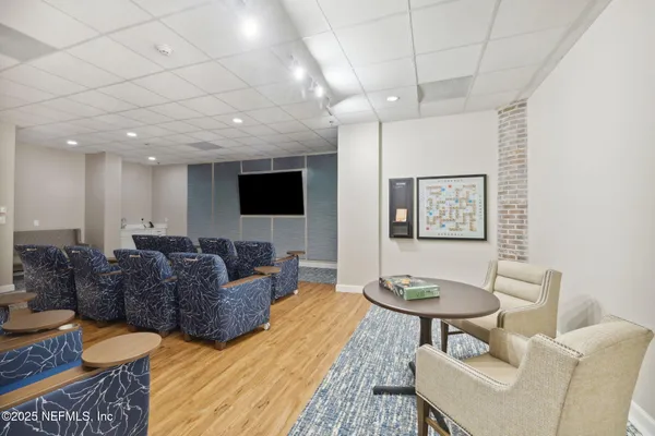 a view of a lake with outdoor space