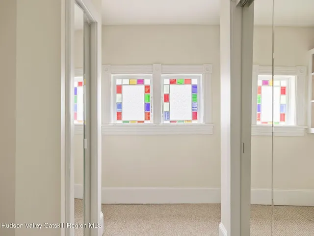 a view of a livingroom with a flat screen tv