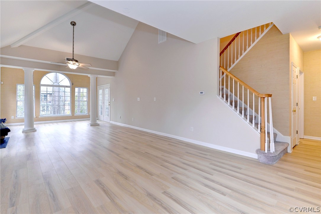 4415 Wind River Run Williamsburg, VA 23188 - Photo 4 of 36 wooden floor in an empty room with a window