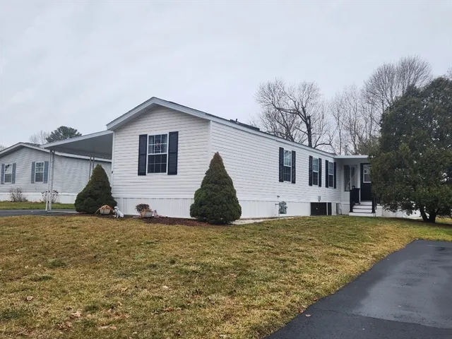 a view of a house with a patio