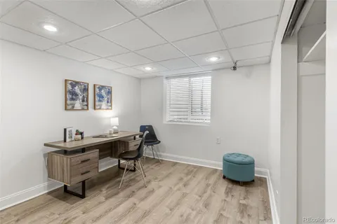 a room with furniture and a window