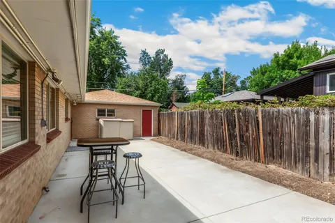 a house view with a seating space