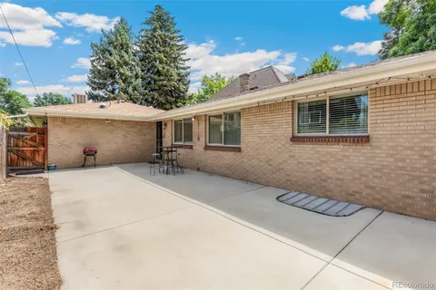 a view of a house with a patio