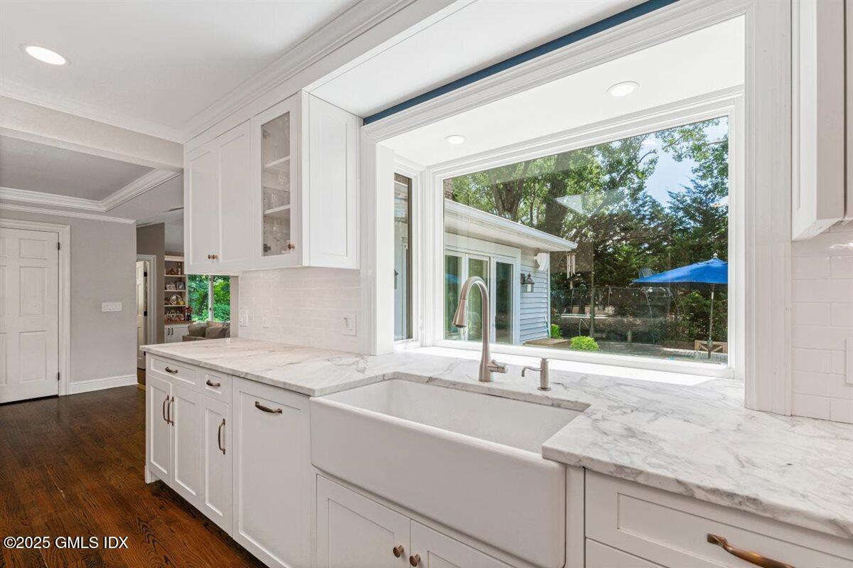 44 Bote Road Greenwich, CT 06830 - Photo 9 of 30 a kitchen with a sink and large window