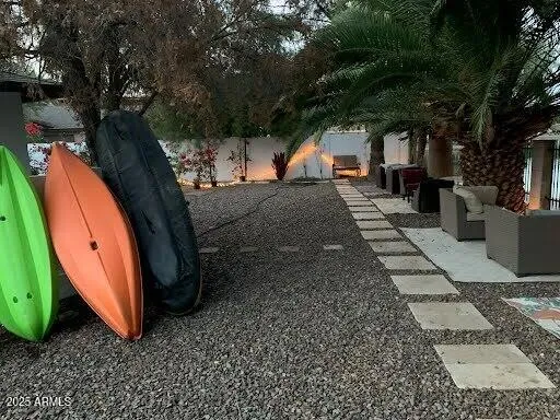 a view of outdoor space deck and tree