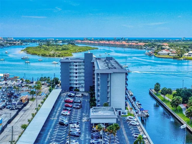 a view of a city and an ocean view