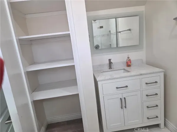 a view of hallway with stairs