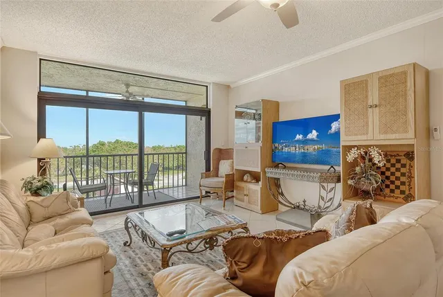 a view of a city from a balcony