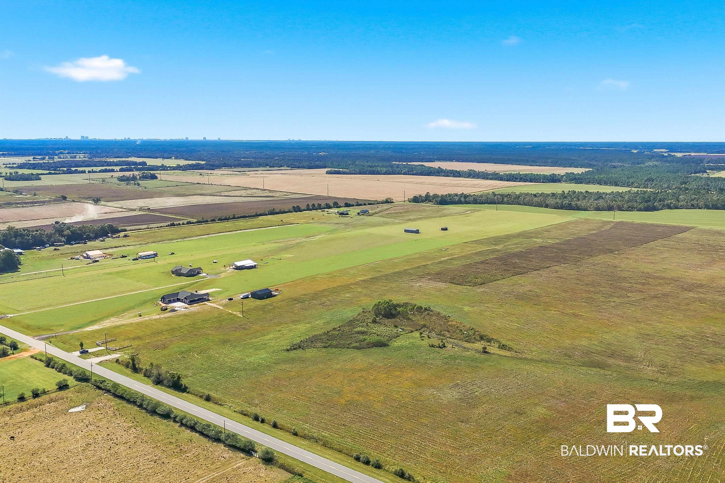 14833 County Road 91 Elberta, AL 36530 - Photo 9 of 12 Aerial view of sparsely populated area featuring abundant farmland
