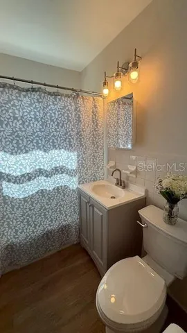 a house view with a garden space