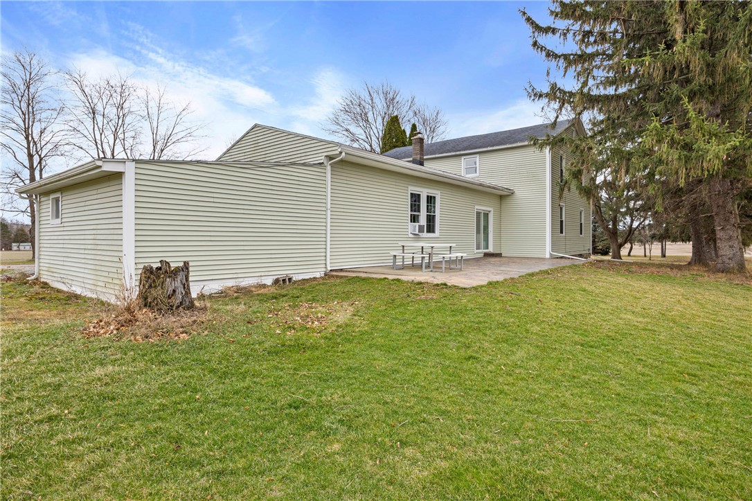 2385 Dow Road York, NY 14533 - Photo 31 of 43 Backyard featuring the Stamped Concrete Patio