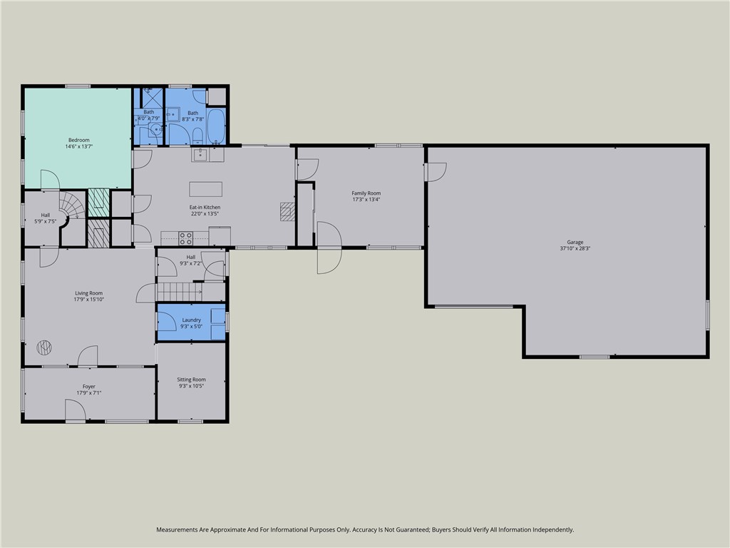 2385 Dow Road York, NY 14533 - Photo 41 of 43 First Floor Dimensions