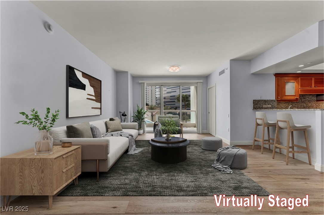 2777 Paradise Road, Unit 301 Las Vegas, NV 89109 - Photo 4 of 36 Living Room, virtually staged