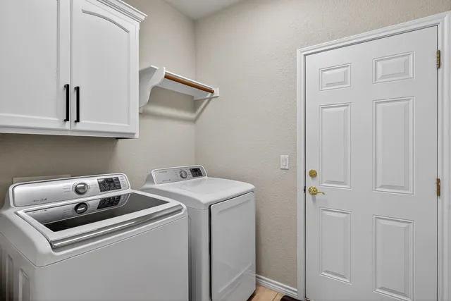 a room with storage and utility