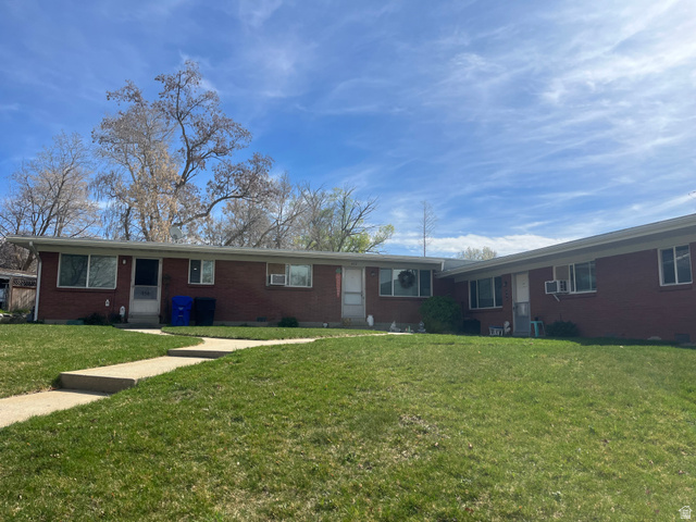 456 500 South Bountiful, UT 84010 - Photo 1 of 19 Ranch-style house featuring brick siding and a front lawn