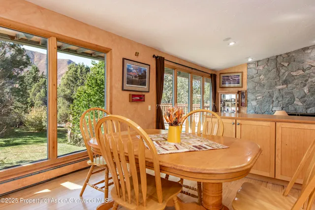 a view of a livingroom with a staircase