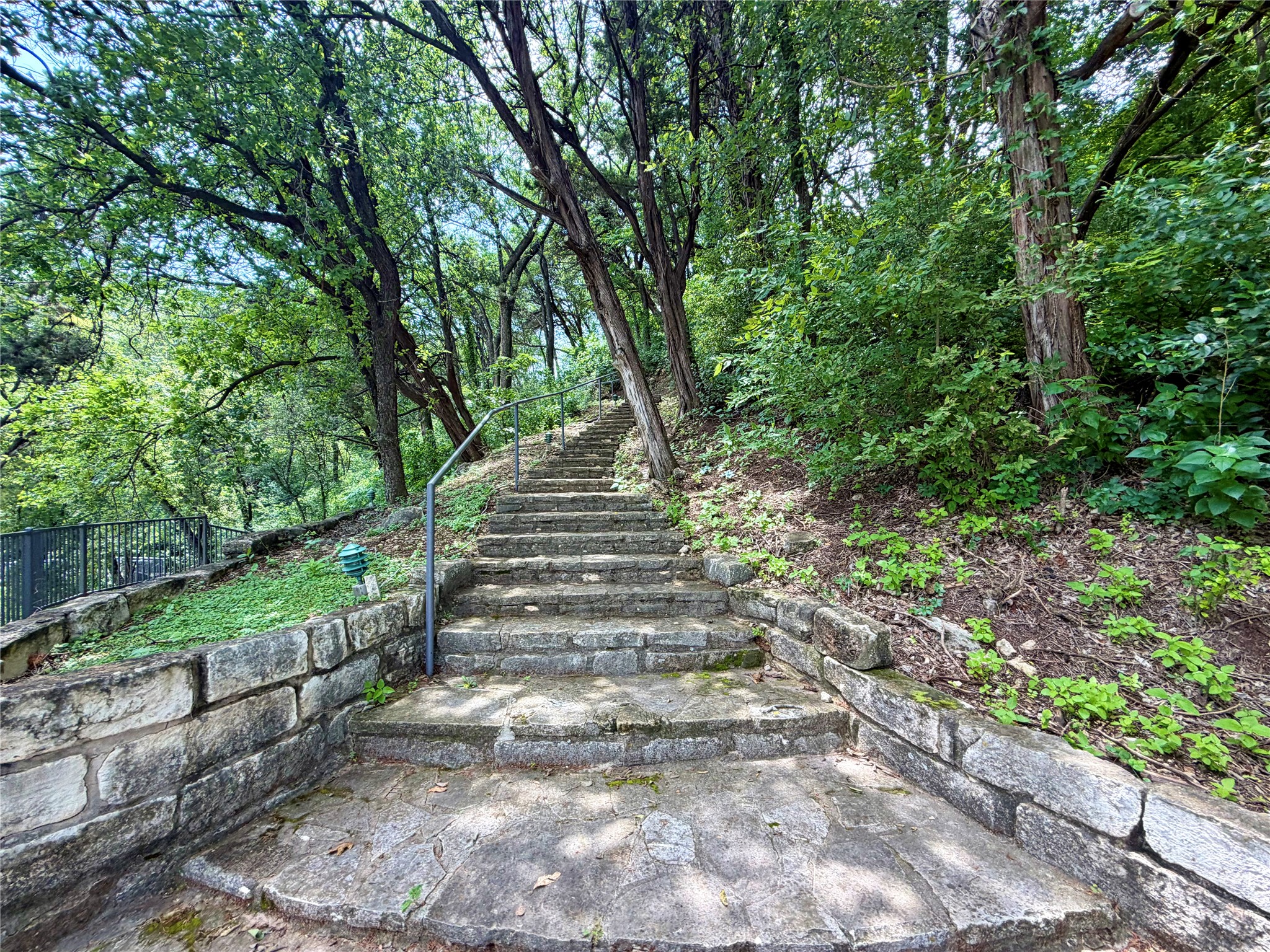 2918 Ranch Road 620 North, Unit C120 Austin, TX 78734 - Photo 34 of 34 Ascend stone steps through a lush, verdant landscape offering tranquil natural surroundings.