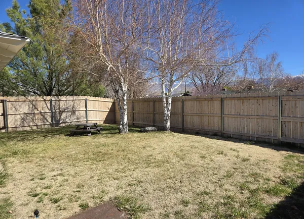 a backyard of a house