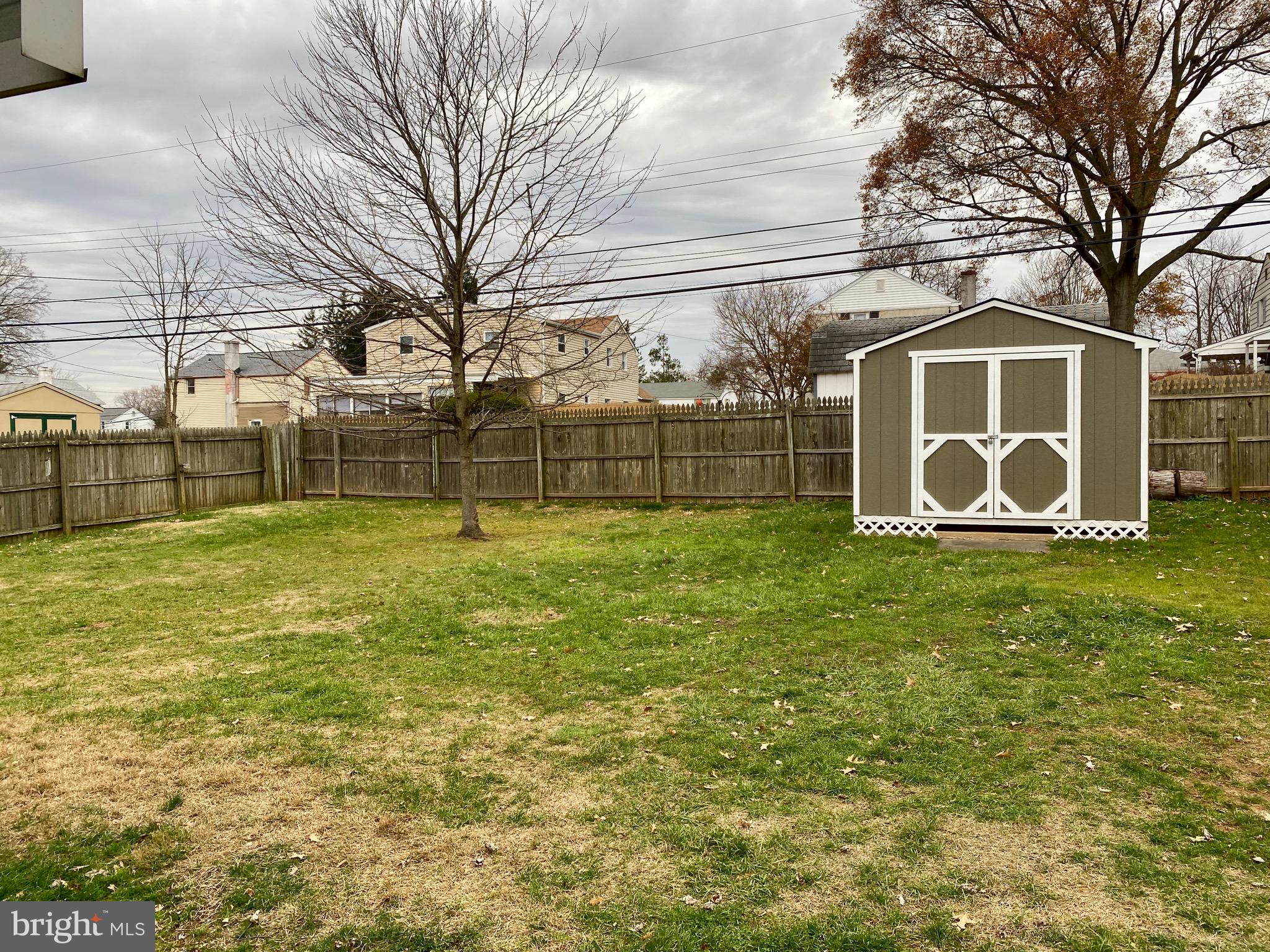 119 Lyster Road Oreland, PA 19075 - Photo 34 of 34 Back Yard with Storage Shed