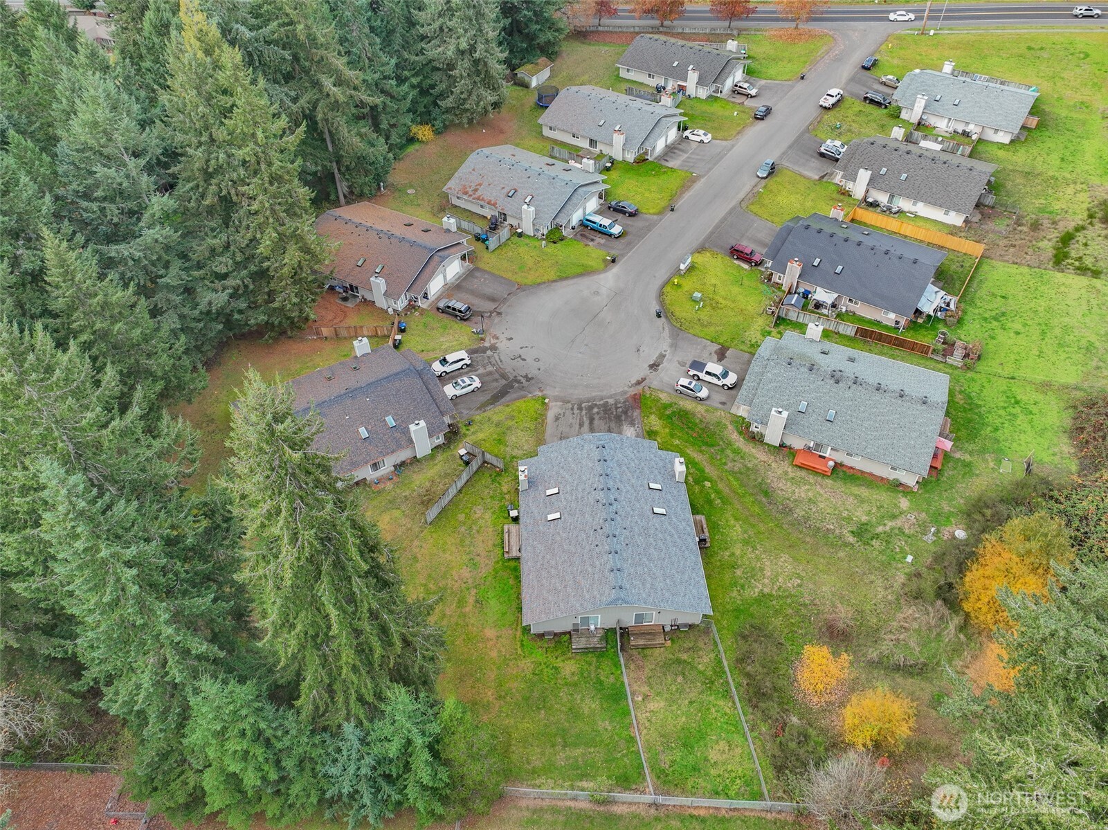 9041 Steilacoom Road Southeast Olympia, WA 98513 - Photo 9 of 12 an aerial view of a house with a yard