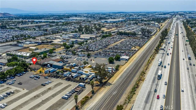an aerial view of a city