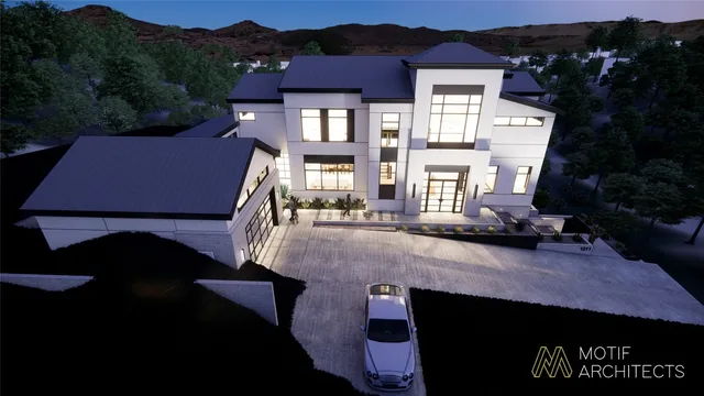 a wooden bench sitting in front of a building