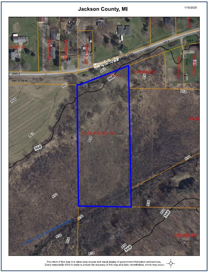 8729 Stony Lake Road Jackson, MI 49201 - Photo 6 of 6 Stony Lake GIS