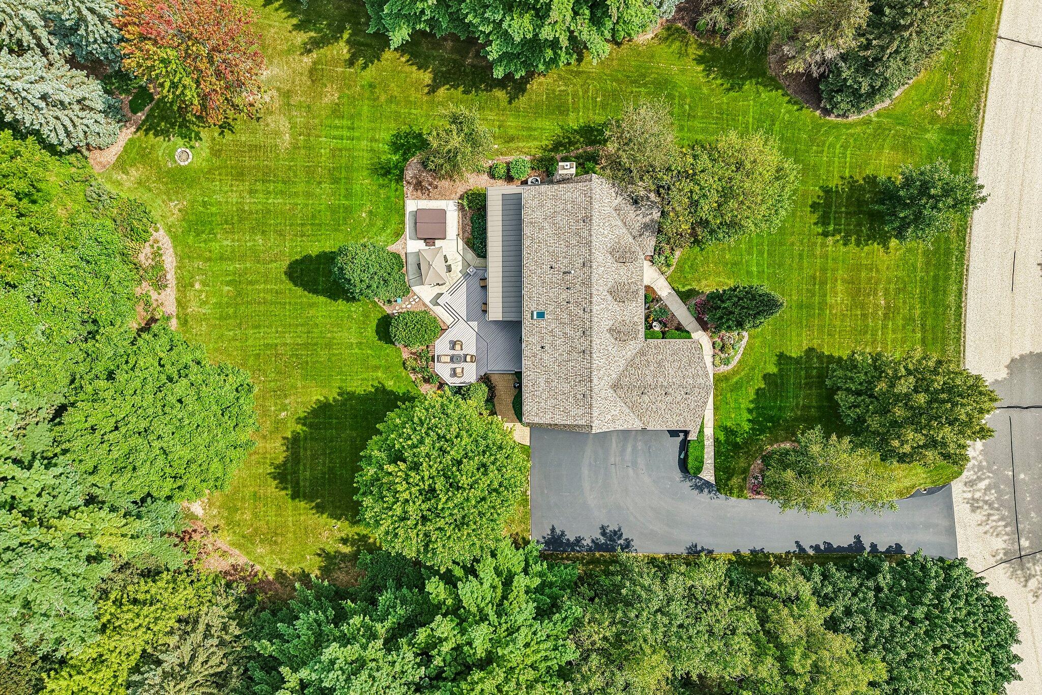 171 Birch Road Delafield, WI 53018 - Photo 48 of 50 Aerial View