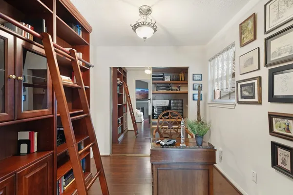 a view of furniture and workspace