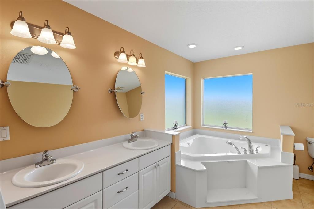 12550 Southwest 16th Avenue Ocala, FL 34476 - Photo 20 of 63 a bathroom with a double vanity sink and a mirror