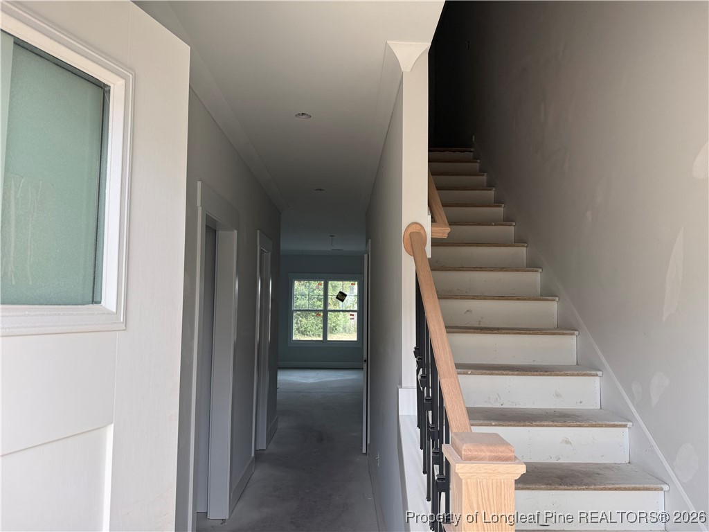 3929 Hamilton Street Hope Mills, NC 28348 - Photo 2 of 26 a view of entryway and hall with wooden floor