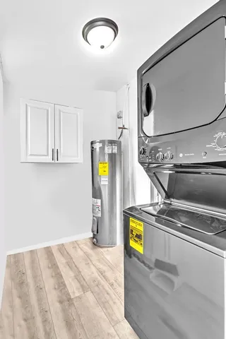 a view of a hallway with a glass door