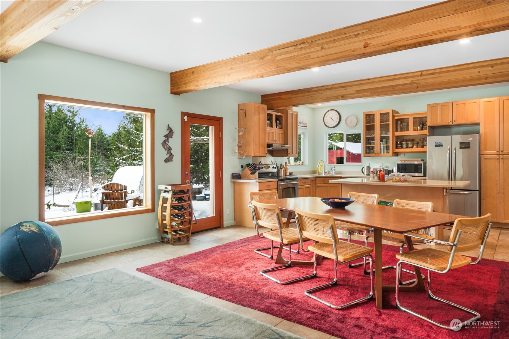 232 Peterson Road Port Townsend, WA 98368 - Photo 4 of 32 a dining room with furniture and wooden floor