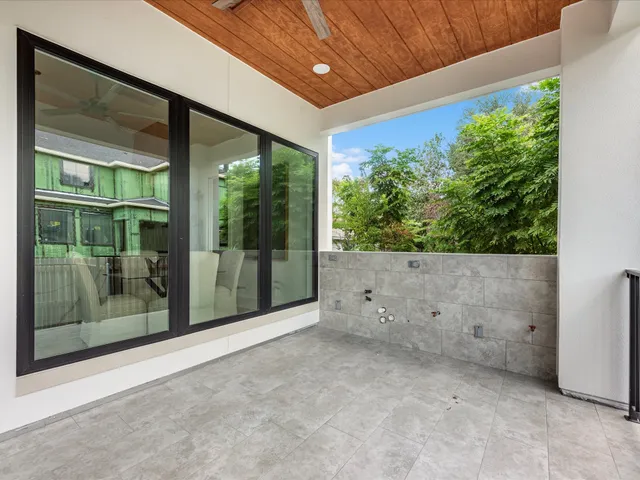 a view of a bathroom from the hallway