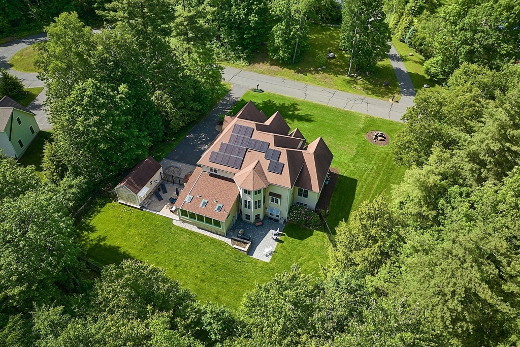 5 Deer Haven Drive Williamsburg, MA 01039 - Photo 3 of 42 an aerial view of a house with a garden
