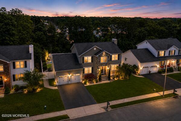 30 Deborah Lane Howell, NJ 07731 - Photo 4 of 40 Twilight - Aerial Shot 2