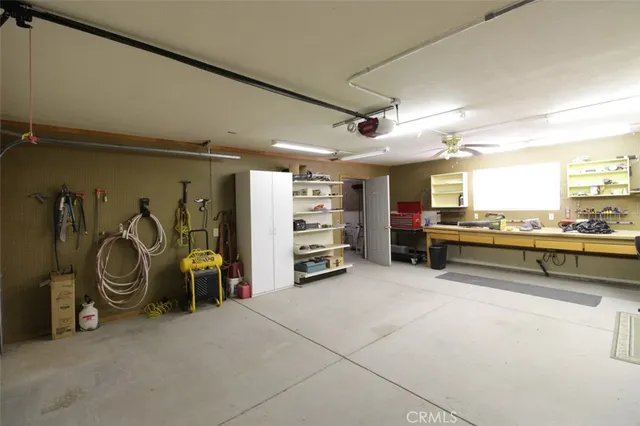 a blue house with a yard