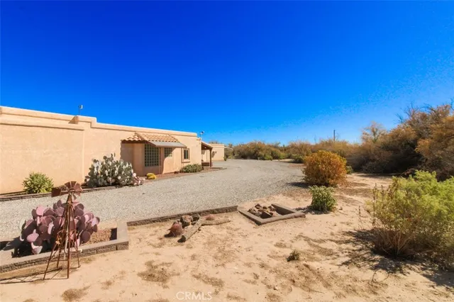 a view of a park with slide