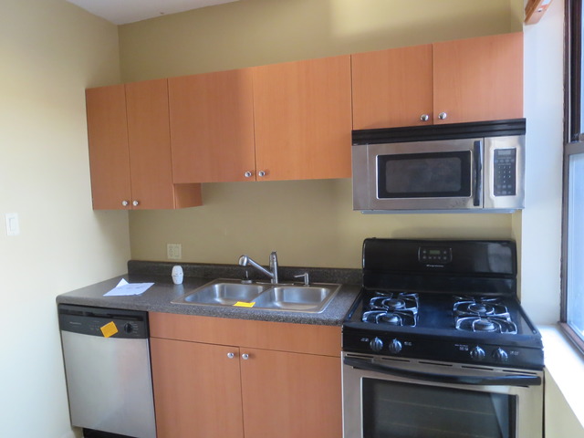 1938 East 74th Street, Unit 3 Chicago, IL 60649 - Photo 4 of 10 a kitchen with a stove and a microwave