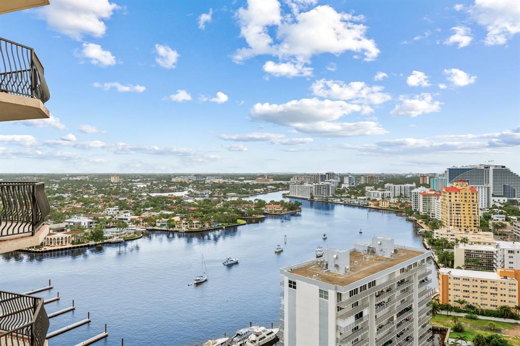 100 South Birch Road, Unit 2403 Fort Lauderdale, FL 33316 - Photo 12 of 26 a view of a city and lake