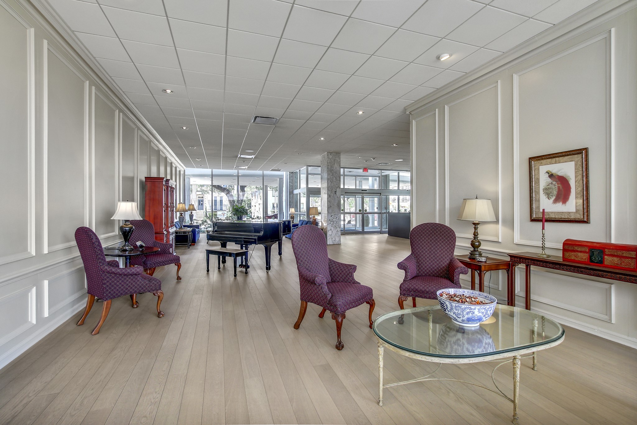 1801 Lavaca Street, Unit 5F Austin, TX 78701 - Photo 31 of 37 a dining room with furniture a rug and wooden floor