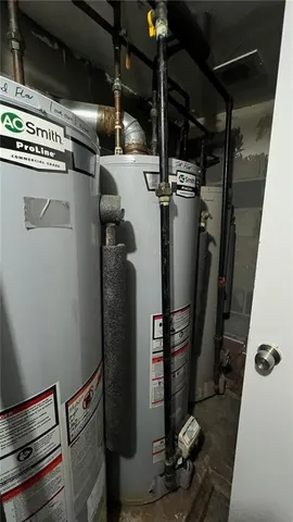 a view of water heater room