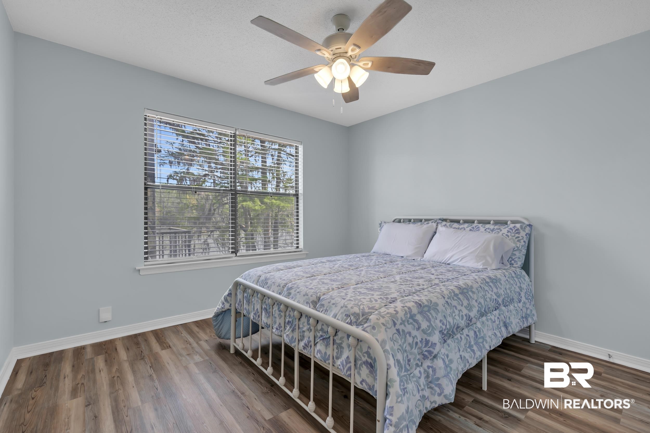 8081 Bryant's Lndg Road Stockton, AL 36579 - Photo 35 of 48 Bedroom with wood finished floors and ceiling fan