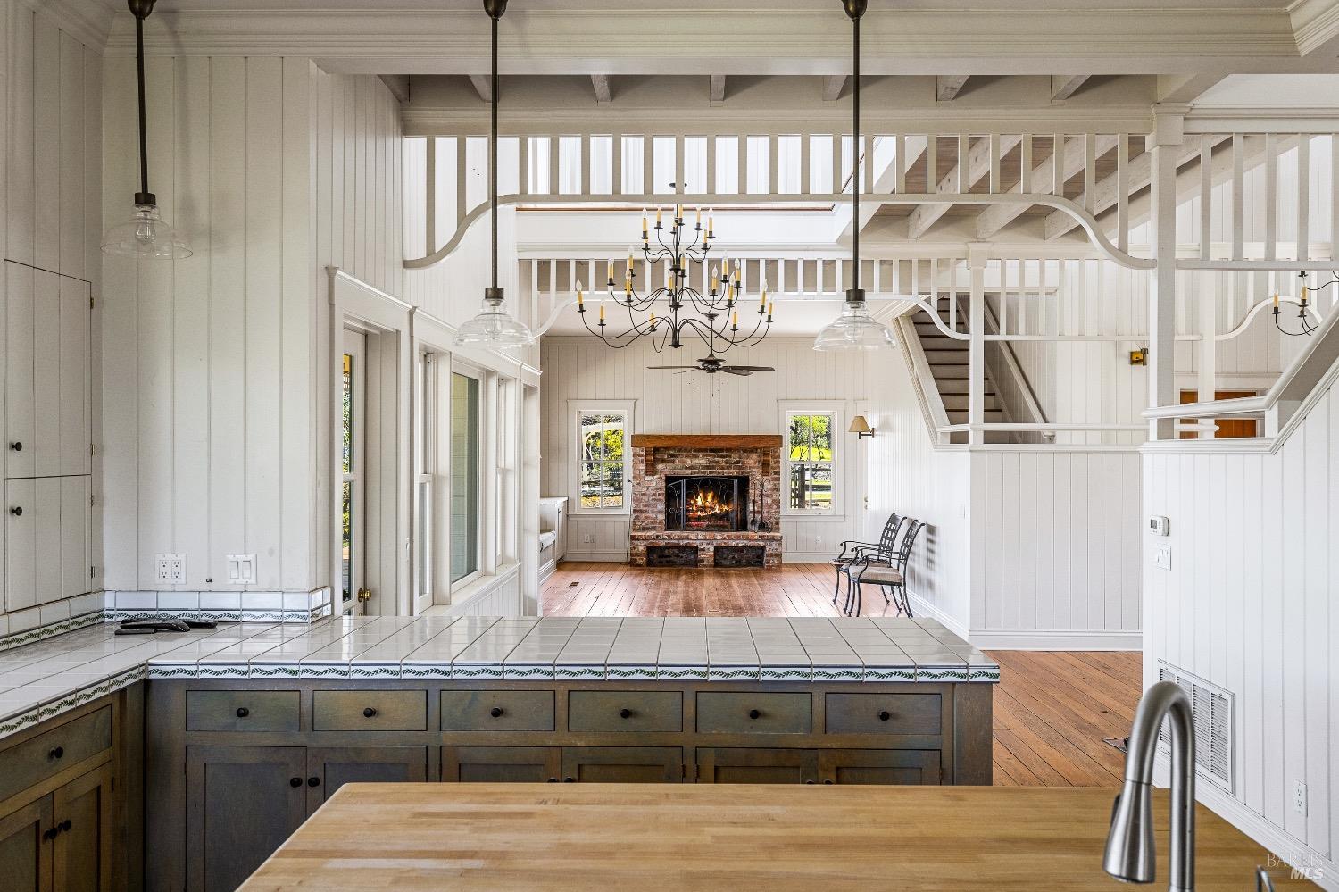 13700 Rockpile Road Geyserville, CA 95441 - Photo 39 of 64 a view of living room with granite countertop furniture and fireplace