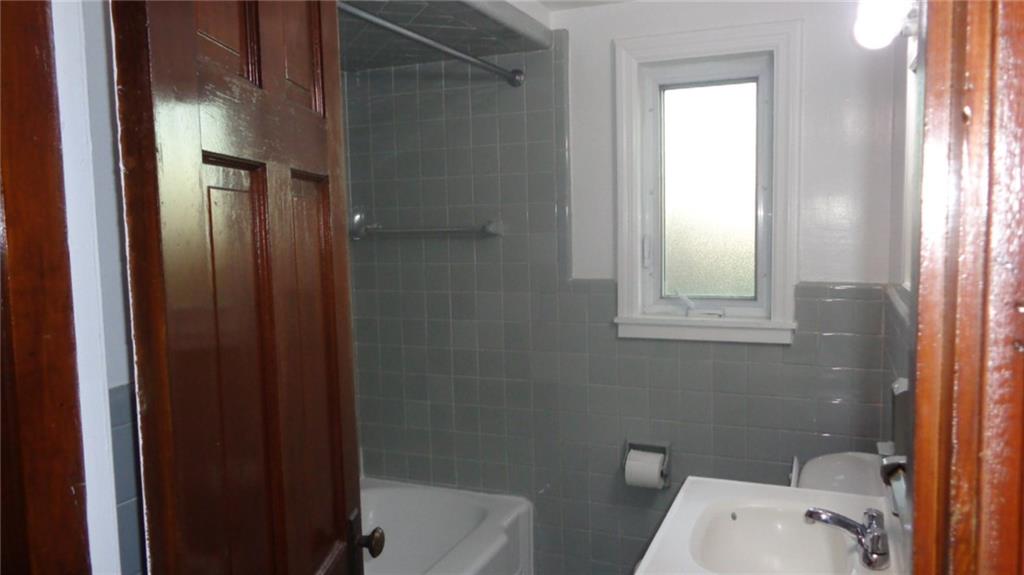 79 Beaver Grade Road McKees Rocks, PA 15136 - Photo 8 of 20 First Floor, Full Bath. Ceramic Tile and, Tub has just been refinished.