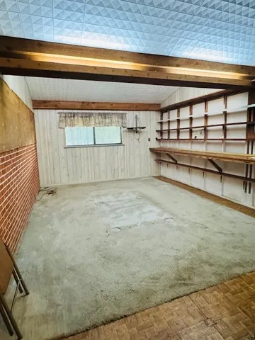 a room with furniture