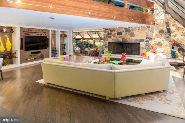 a view of a kitchen with a window